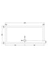 Image of Nuie NTP073 Rectangular Shower Tray 1800 x 800mm, White