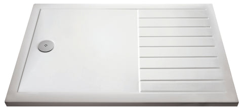 Hudson Reed NTP1680 Rectangular Walk-In Shower Tray 1600 x 800mm, White