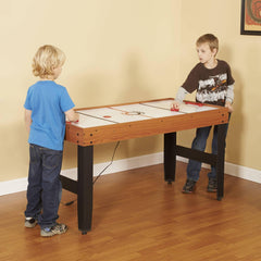 Accelerator 4-in-1 Multi-Game Table with Basketball, Air Hockey, Table Tennis and Dry Erase Board for Kids and Families
