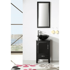 Legion Furniture Unique Bathroom Vanities with Sink 19 inch White/Black WH5518 - Houux