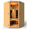 Image of JNH Lifestyles Vivo 2-3 Person Hemlock Wood Carbon Fiber Far Infrared Sauna - Houux