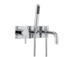 Image of Hudson Reed PK350 Tec Single Lever Wall Mounted Bath Shower Mixer, Chrome