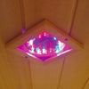 Image of Tucson 4-Person Hemlock Corner Infrared Sauna w/ 10 Carbon Heaters - Houux