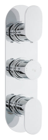 Hudson Reed REI3417 Reign Triple Thermostatic Shower Valve With Diverter, Chrome