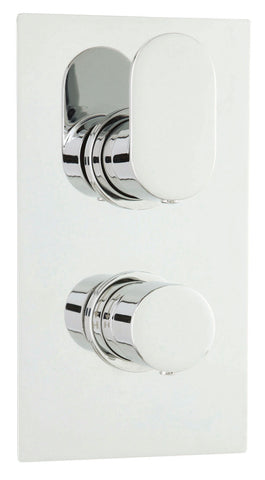 Hudson Reed REI3610 Reign Twin Thermostatic Shower Valve, Chrome