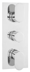 Hudson Reed REI3611 Reign Triple Thermostatic Shower Valve, Chrome