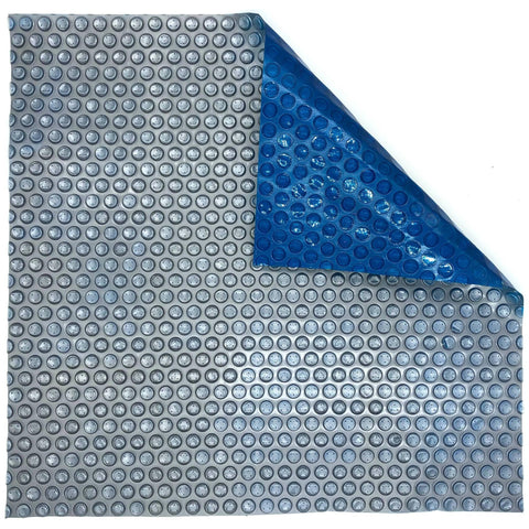 14-mil Solar Blanket for Rectangular In-Ground Pools – Silver and Blue - Houux