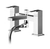 Image of Nuie SAN304 Sanford Deck Mounted Bath Shower Mixer With Kit, Chrome
