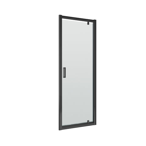 Nuie SQPD76BP 760mm Black Profile Pivot Door