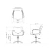 Image of DIR Salon Styling Chair Fiorellino DIR 1088 - Houux
