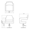 Image of DIR Salon Styling Chair Parker DIR 1087 - Houux