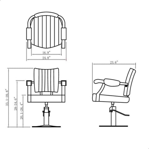 DIR Salon Styling Chair Stone DIR 1887 - Houux