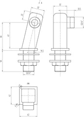 Nuie SX323 Inlet Leg, Chrome