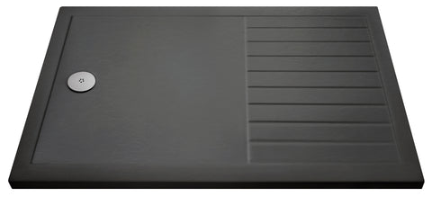 Hudson Reed TR711490 Rectangular Walk-In Shower Tray 1400 x 900mm, Slate Grey