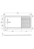 Image of Hudson Reed TR711780 Rectangular Walk-In Shower Tray 1700 x 800mm, Slate Grey