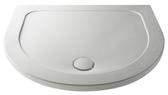 Nuie NTP095 D Shape Shower Tray 1050mm, White