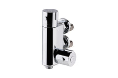 Nuie VBS023 Vertical Thermostatic Bar Valve, Chrome