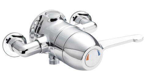 Nuie VSQ2 Commercial Exposed Sequential Thermostatic Valve, Chrome