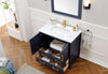 Image of Legion Furniture WA7936-B 36" Solid Wood Sink Vanity With Mirror, No Faucet - Houux