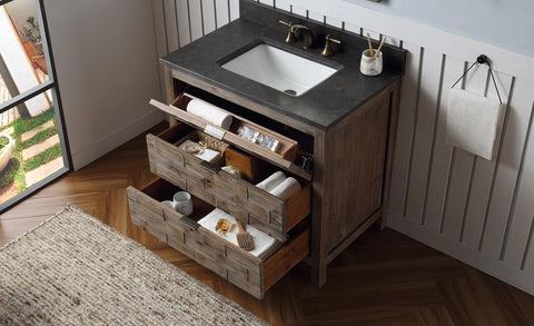 Legion Furniture WH8636 36" Wood Sink Vanity Match With Marble Wh 5136" Top, No Faucet - Houux