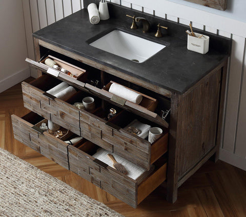 Legion Furniture WH8648 48" Wood Sink Vanity Match With Marble Wh 5148" Top, No Faucet - Houux
