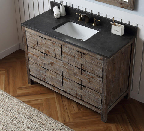 Legion Furniture WH8648 48" Wood Sink Vanity Match With Marble Wh 5148" Top, No Faucet - Houux