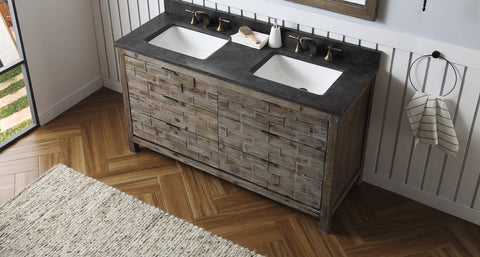 Legion Furniture WH8660 60" Wood Sink Vanity Match With Marble Wh 5160" Top, No Faucet - Houux
