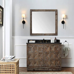 Legion Furniture WH8748 48" Wood Sink Vanity Match With Marble Wh 5148" Top, No Faucet - Houux