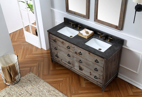 Legion Furniture WH8860 60" Wood Sink Vanity Match With Marble Wh 5160" Top, No Faucet - Houux