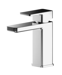 Nuie WIN305EC Windon Eco Mono Basin Mixer With Push Button Waste, Chrome