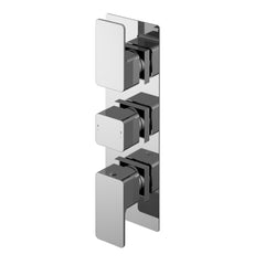 Nuie WINTR02 Windon Triple Thermostatic Valve, Chrome