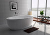 Image of Legion Furniture WJ8615-W 74.8" White Matt Solid Surface Tub, No Faucet - Houux