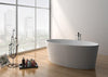 Image of Legion Furniture WJ8617-W 63" White Matt Solid Surface Tub, No Faucet - Houux