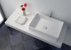 Image of Legion Furniture WJ9009-W 23.6" White Matt Solid Surface Bowl, No Faucet - Houux