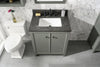 Image of Legion Furniture WLF2130-PG 30" Pewter Green Finish Sink Vanity Cabinet With Blue Lime Stone Top - Houux