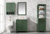 Image of Legion Furniture WLF2130-VG 30" Vogue Green Finish Sink Vanity Cabinet With Carrara White Top - Houux