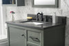 Image of Legion Furniture WLF2136-PG 36" Pewter Green Finish Sink Vanity Cabinet With Blue Lime Stone Top - Houux