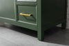 Image of Legion Furniture WLF2136-VG 36" Vogue Green Finish Sink Vanity Cabinet With Carrara White Top - Houux