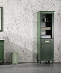 Legion Furniture WLF2221-VG-LC 21" Vogue Green Linen Cabinet - Houux
