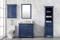 Legion Furniture WLF2224-B-TT 24" Blue Toilet Topper Cabinet - Houux