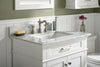 Image of Legion Furniture WLF2230-W 30" White Finish Sink Vanity Cabinet With Carrara White Top - Houux