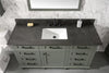 Image of Legion Furniture WLF2260S-PG 60" Pewter Green Finish Single Sink Vanity Cabinet With Blue Lime Stone Top - Houux