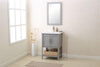 Image of Legion Furniture WLF6021-G 24" Gray Sink Vanity With Mirror, UPC Faucet and Basket - Houux