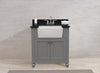 Image of Legion Furniture WLF6022-G 30" Gray Sink Vanity, No Faucet - Houux