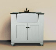 Legion Furniture WLF6022-W 30" White Sink Vanity Without Faucet - Houux