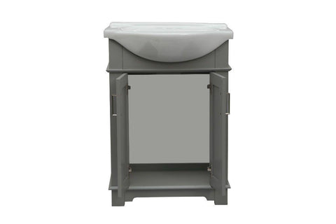 Legion Furniture WLF6042-G 24" Gray Sink Vanity, No Faucet - Houux