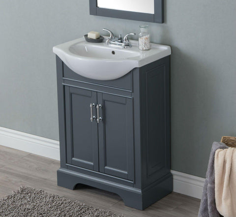 Legion Furniture WLF6046 24" Sink Vanity, No Faucet - Houux