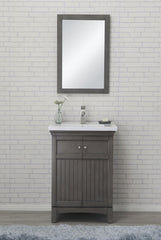 Legion Furniture WLF7016-SG 24" Silver Gray Sink Vanity, No Faucet - Houux