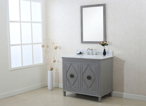 Legion Furniture WLF7036-36 36" Gray Sink Vanity Cabinet Match With Wlf6036-37 Top, No Faucet - Houux