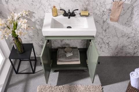 Legion Furniture WLF9024-PG 24" KD Pewter Green Sink Vanity - Houux
